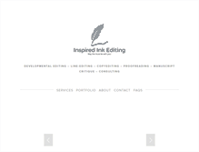 Tablet Screenshot of inspiredinkediting.com